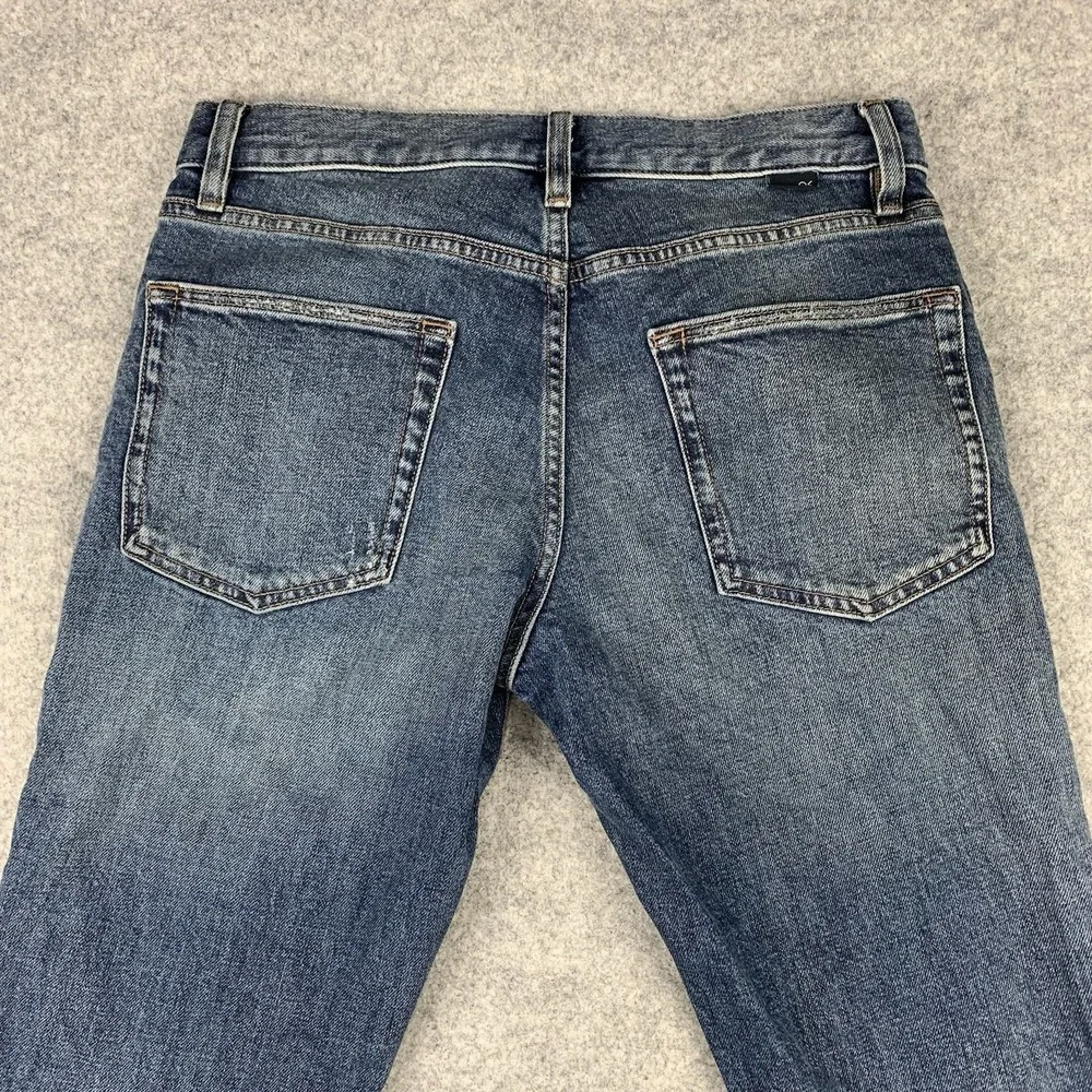 Outerknown Jeans Men 28x30 SEA Local Straight Whiskered Medium Wash Cotton
